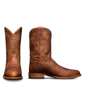 Tecovas The Earl NWT Handmade Calfskin Roper Boot in Bourbon. Size 11.5 EE.